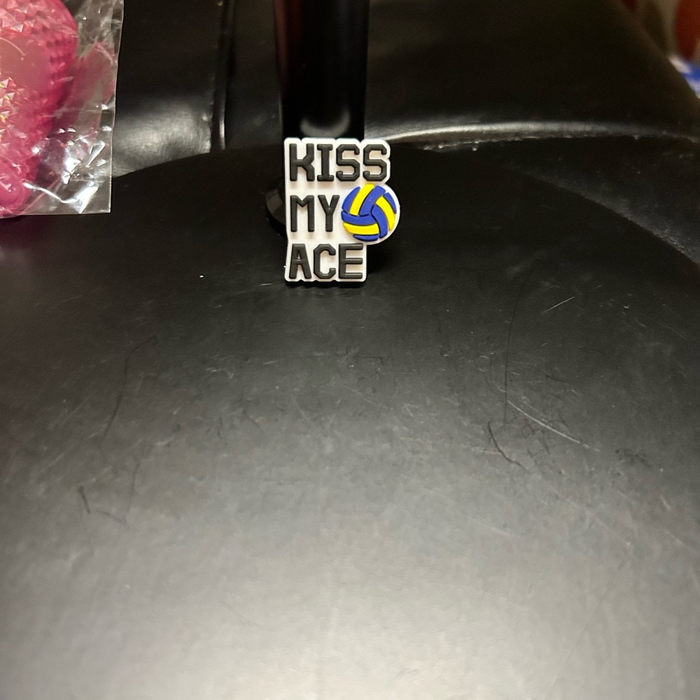 3/$8 Kiss My Ace Croc Charm